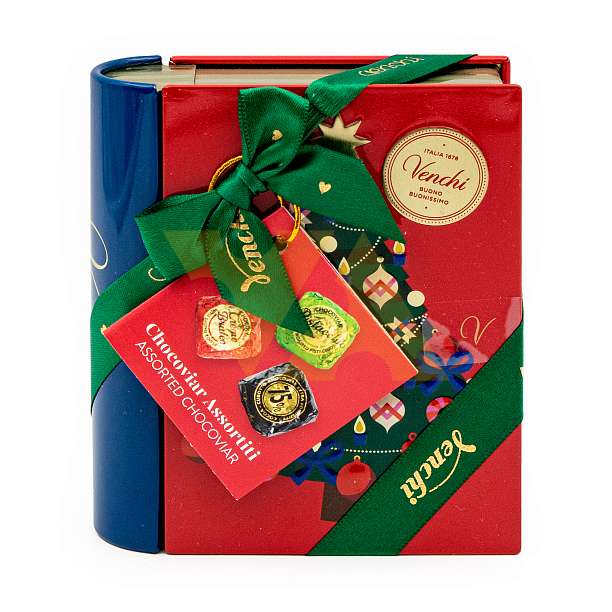 Ассорти шоколадных конфет CHOCOVIAR, VENCHI, 0,117 кг (подарочная новогодняя жест/кор мини-книга)  Venchi Италия