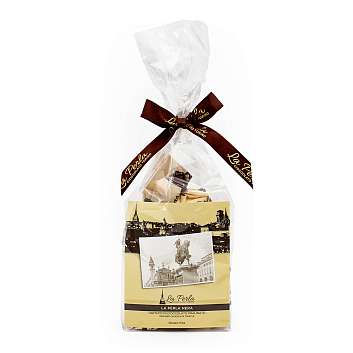 Трюфель из темного шоколада с пралиновой начинкой, LA PERLA, 0,200 кг (пл/пак)