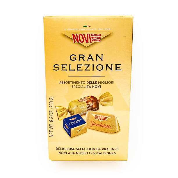 Пралине шоколадные конфеты ассорти, 3257, NOVI, 0,250 кг (карт/кор)  Elah Dufour Италия