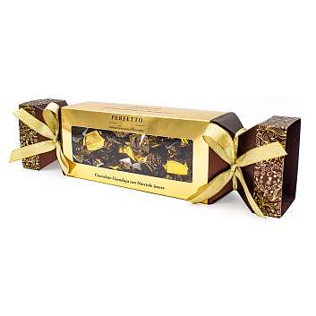 Конфеты из молочного шоколада и ореховой пасты Джандуйя с цельным лесным орехом PERFETTO, ANTICA TORRONERIA PIEMONTESE, 0,280 кг (золотая конфета)