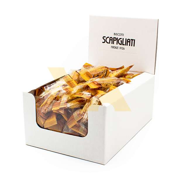 Кантуччини миндальные, SCAPIGLIATI, 1 кг (100 шт по 10 грамм) (карт/кор/дисплей)  Scapigliati Dolciaria Италия