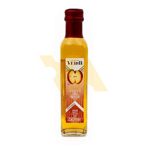 Уксус яблочный CASA VERDI, кислотность 5%, ARETINO, 0,25 л (ст/бут)  Acetificio Aretino Италия