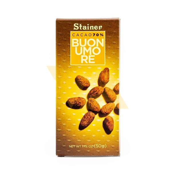 Шоколад горький "Хорошее настроение", 3114, 70% какао, STAINER, 0,05 кг  ANDREA STAINER Италия
