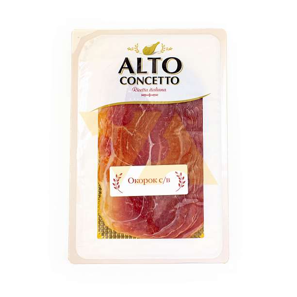 Окорок сыровяленый (Прошутто),нарезка, ALTO CONCETTO, 0,1 кг  Alto Concetto Россия