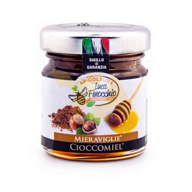 Соус на основе мёда с фундуком и какао CIOCCOMIEL, LUCA FINOCCHIO, 0,04 кг (ст/б)  Apicoltura Luca Finocchio Италия