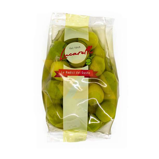 Оливки дольче сицилийские, сладкие, LUCARELLI, 0,35 кг/ 0,2 кг (пл/пак) 210 Lucarelli Alferino Италия