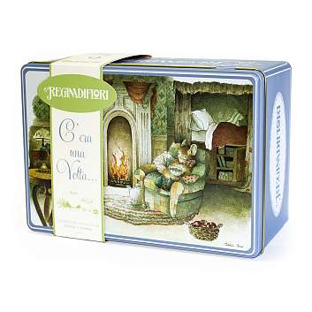 Чайная коллекция 6 видов чая, 20 пакетиков по 3 гр, 10 пакетиков по 2,5 гр., "C\'era una Volta...", REGINADIFIORI, 0,085 кг (подарочная жест/кор)