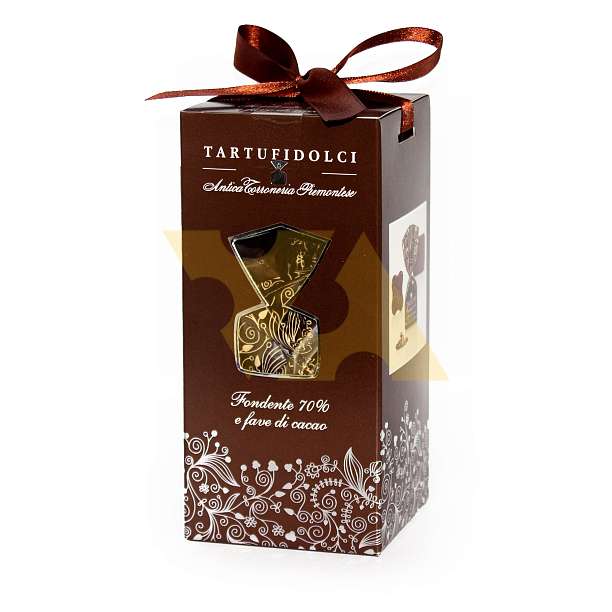 Конфеты трюфели из темного шоколада 70% и зерен какао TARTUFIDOLCI, ANTICA TORRONERIA  PIEMONTESE, 0,160 кг (карт/кор)  Antica Torroneria Piemontese Италия