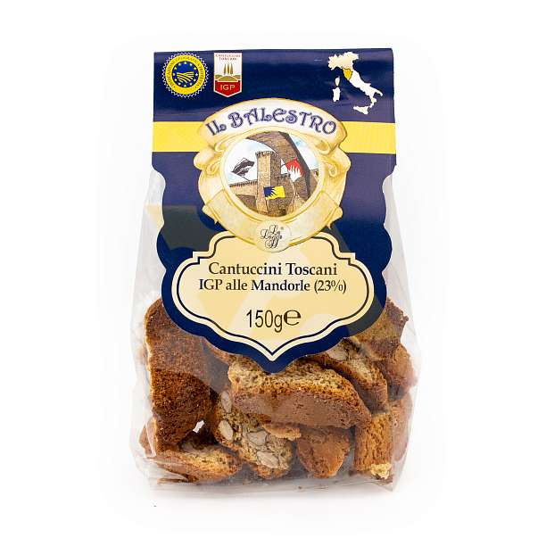Кантуччини Тосканские миндальный IGP IL BALESTRO, 0,150 кг (пл/пак)  Le Logge Италия