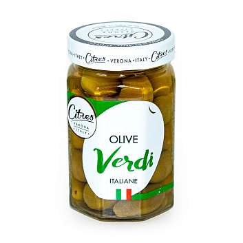 Оливки с косточками итальянские, CITRES, 0,290 кг/0,160 кг (ст/б)