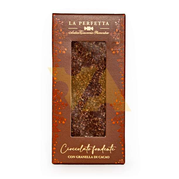 Шоколад темный 70% с с кусочками какао LA PERFETTA, плитка, ANTICA TORRONERIA PIEMONTESE, 0,085 кг (карт/кор)  Antica Torroneria Piemontese Италия
