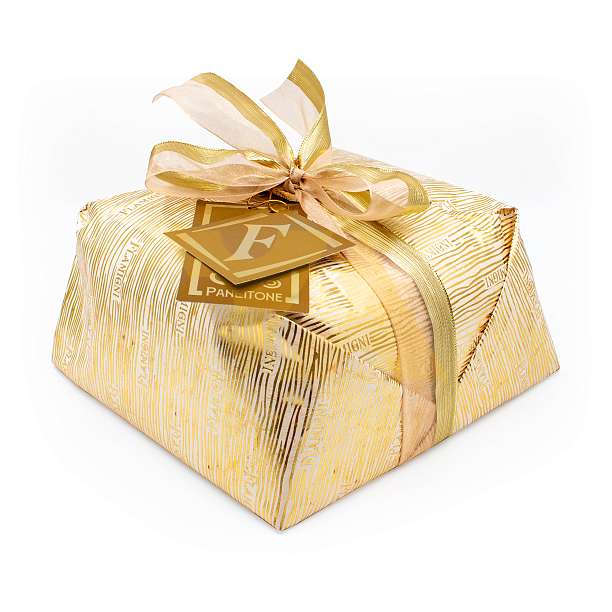 Панеттоне глазированный с миндалем, FLAMIGNI, 1 кг (бумажная упаковка)  Flamigni S.r.L. Италия