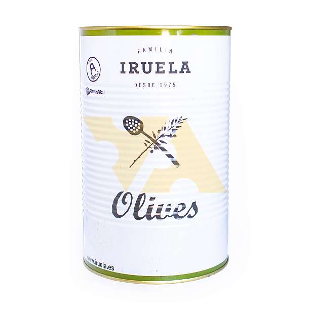 Оливки зеленые Ллепадитс, IRUELA, 4,2 кг / 2,5 кг (ж/б)  IRUELA Испания
