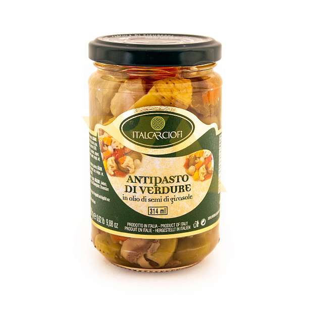 Овощная закуска в подсолнечном масле, ITALCARCIOFI, 0,28 кг/0,314 л (ст/б) 290 Italcarciofi S.r.L. Италия