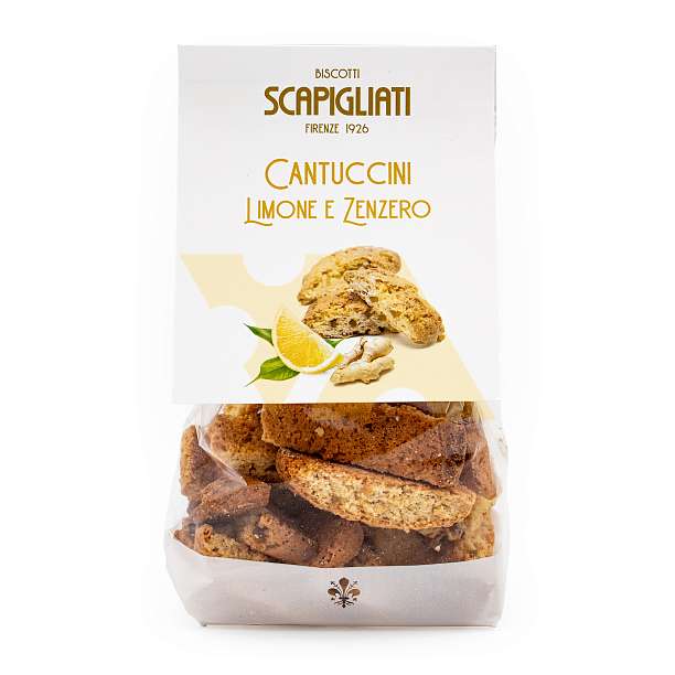 Кантуччини с лимоном и имбирем, SCAPIGLIATI, 0,150 кг (пл/пак)  Scapigliati Dolciaria Италия