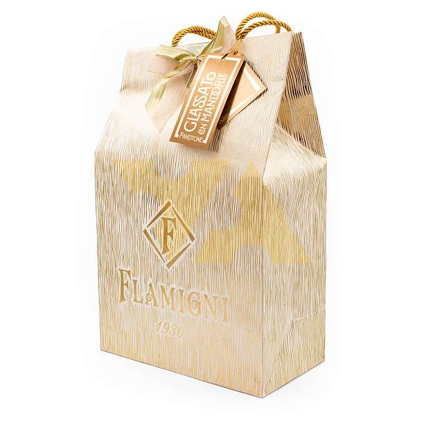 ПАНЕТТОНЕ, ГЛАЗИРОВАННЫЙ МИНДАЛЕМ, FLAMIGNI, 1 кг (подарочный пакет)  Flamigni S.r.L. Италия