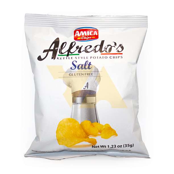 Чипсы картофельные с солью с пониженным содержанием жира (-30%) ALFREDO'S, AMICA CHIPS, 0,035 кг 0.035 кг. Amica Chips Италия