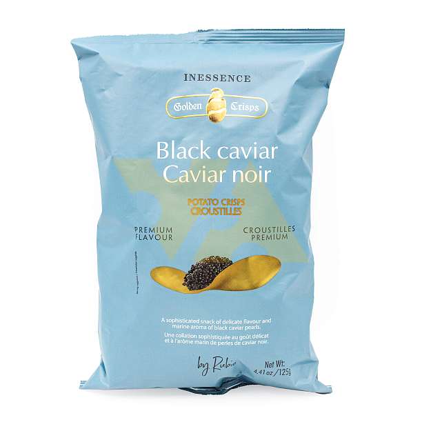 Чипсы картофельные со вкусом черной икры, RUBIO, 0,125 кг  Rubio Snacks Испания
