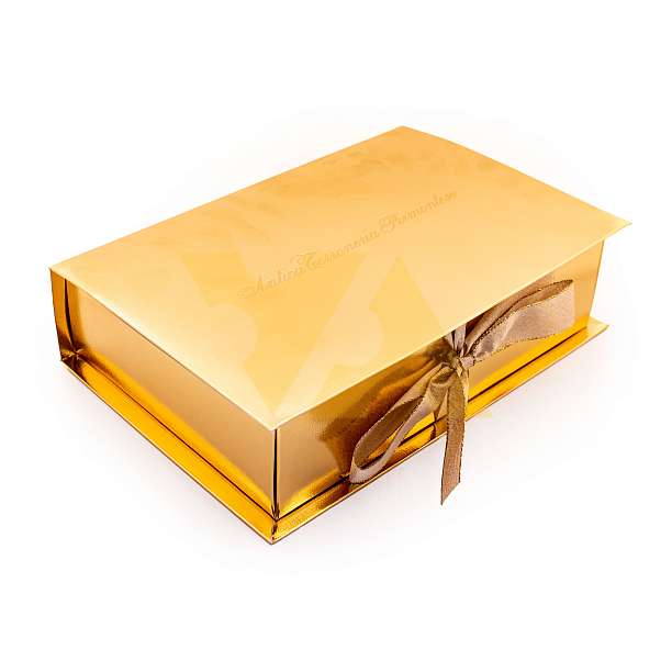 Ассорти сладостей 0143 SPECIALITA MISTE, 9 видов, ANTICA TORRONERIA PIEMONTESE, 0,500 кг (золотая коробка)  Antica Torroneria Piemontese Италия