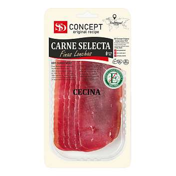 Сесина, говядина сыровяленая, выдержка от 4 мес., нарезка, 0,050 кг