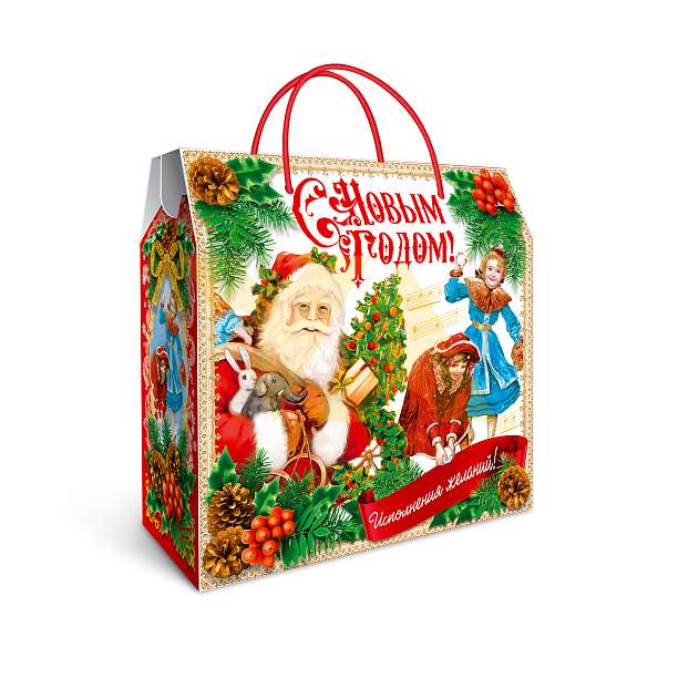 Новогодняя коробка "СантаСуперСтар b313" "С Новым Годом! Исполнения желаний"