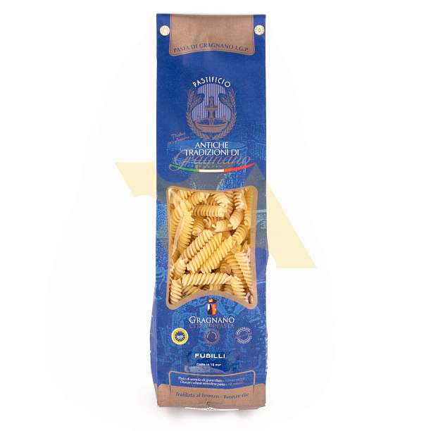 Фузилли, паста из твердых сортов пшеницы из Граньяно IGP, ANTICHE TRADIZIONI DI GRAGNANO, 0,5 кг (бум/уп)  Antiche Tradizioni di Gragnano Италия
