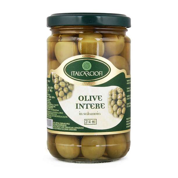 Оливки целые с косточкой в рассоле, ITALCARCIOFI, 0,29 кг/0,18 кг/0,314 л (ст/б)  Italcarciofi S.r.L. Италия