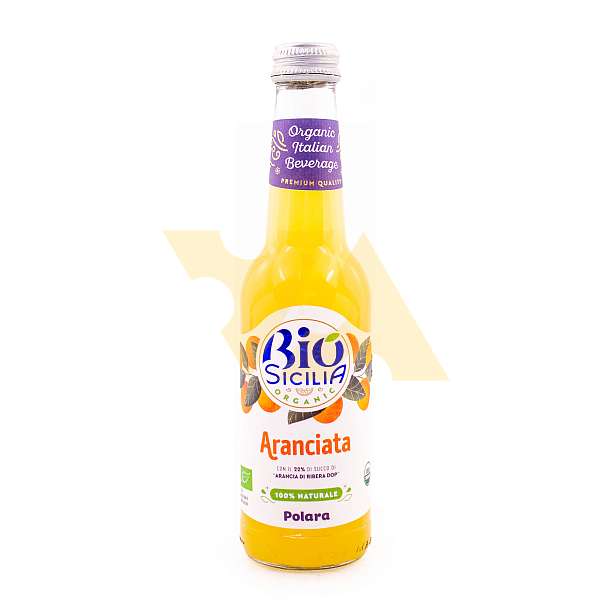 Лимонад Аранчата с соком апельсинов из Риберы DOP БИО, POLARA, 0,275 л (ст/бут)  BIBITE POLARA S.R.L. Италия
