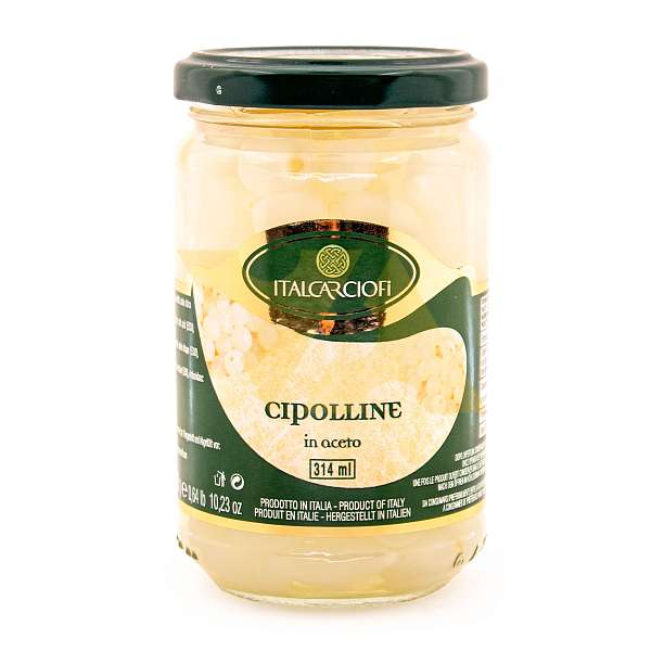 Лучок в уксусе, ITALCARCIOFI, 0,290 кг/0,314 л (ст/б)  Italcarciofi S.r.L. Италия