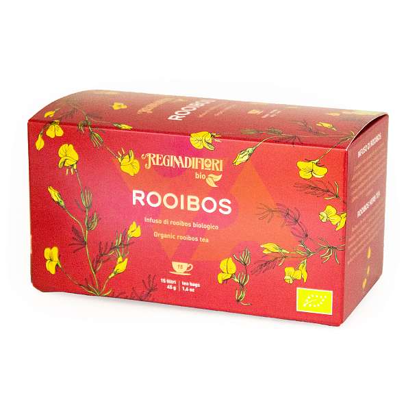 Чай травяной из ройбуша ROOIBOS BIO, 15 пакетиков по 3 гр, REGINADIFIORI, 0,045 гр (карт/кор)  REGINADIFIORI Италия