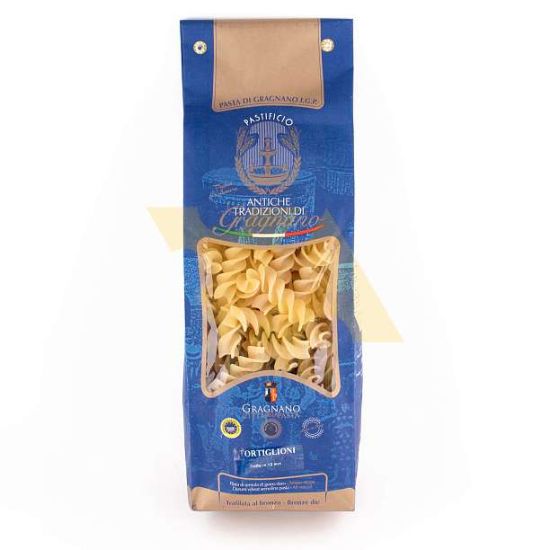Тортильони, паста из твердых сортов пшеницы из Граньяно IGP, ANTICHE TRADIZIONI DI GRAGNANO, 0,5 кг (бум/уп) 0.5 кг. Antiche Tradizioni di Gragnano Италия