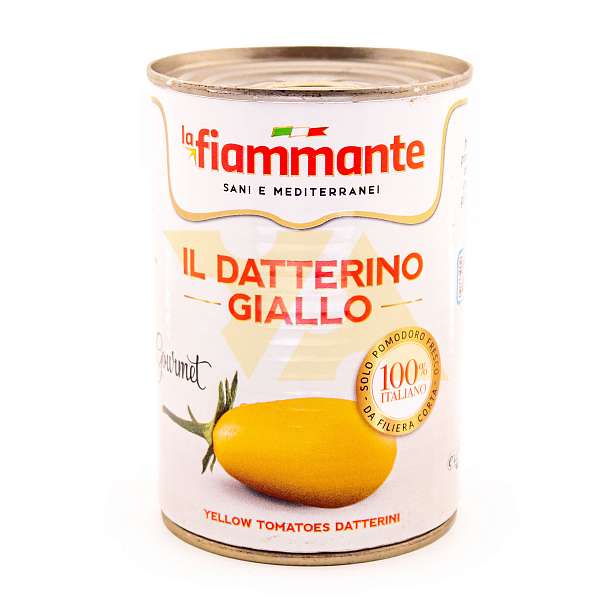Томаты Даттерини  жёлтые неочищенные LA FIAMMANTE, ICAB, 0,4 кг/0,24 кг/0,425 л (ж/б)  La Fiammante Италия