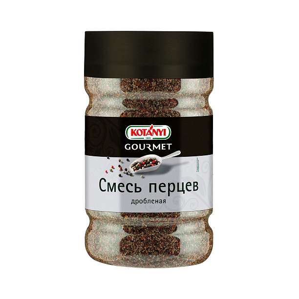 Смесь перцев дробленая, KOTANYI, 1,2 л / 0,660 кг (пл/б) 1.2 KOTANYI Австрия