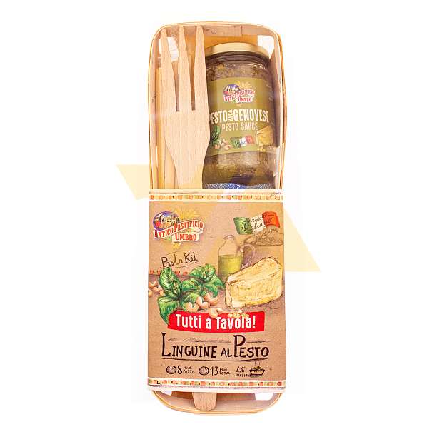 Набор подарочный Лингуине ал Песто, с кухонными принадлежностями, TUTTI a TAVOLA, 0,9 кг