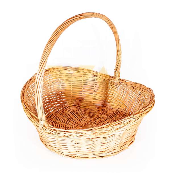 Корзина большая  ива, размер Д58хШ47хВБ21хН16/50 см круглое дно