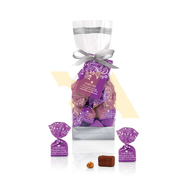 Конфеты Трюфель Дольче из молочного шоколада с засахаренным лесным орехом, ANTICA TORRONERIA PIEMONTESE, 0,200 кг (пл/пакет)  Antica Torroneria Piemontese Италия