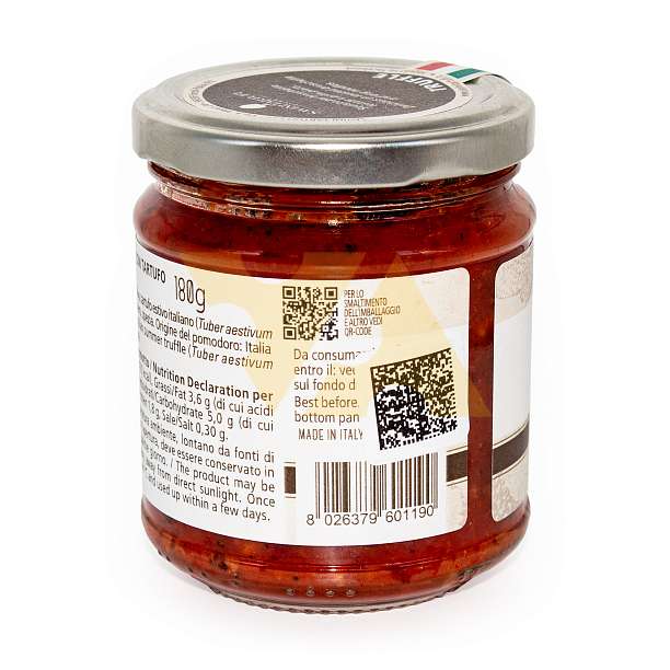 Соус на основе томатов с трюфелем BRUSCHETTA, SAVINI TARTUFI, 0,180 кг (ст/б)  SAVINI TARTUFI Италия