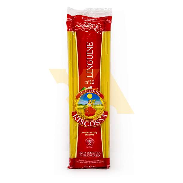 Лингуине №12, паста из твердых сортов пшеницы, RISCOSSA, 0,5 кг 0,5 кг Pastificio Riscossa Италия