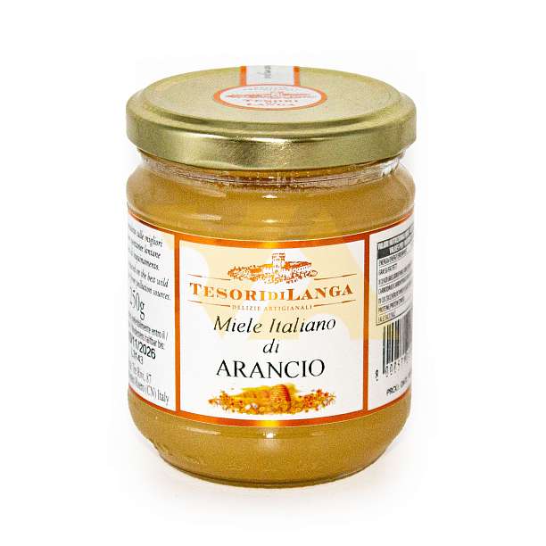 Мед апельсиновый, TESORI DI LANGA, 0,250 кг (ст/б)  Apicoltura Brezzo Италия