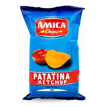 Чипсы картофельные со вкусом кетчупа KETCHIPS, AMICA CHIPS, 0,1 кг