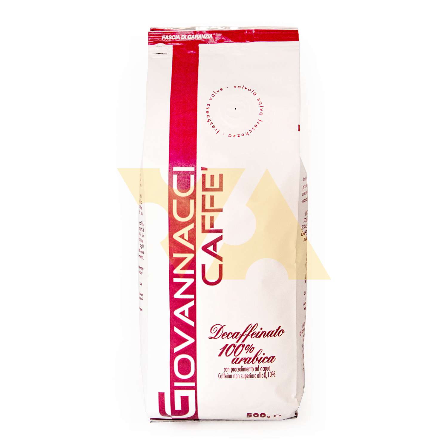 Кофе в зернах без кофеина DECAFFEINATO, смесь обжаренная 100% Арабика ...