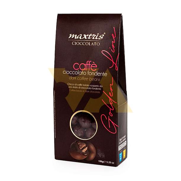 Зёрна кофе обжаренные в темном шоколаде, MAXTRIS CIOCCOLATO, 0,150 кг (карт/кор) 0,15 кг. Confetti Maxtris Италия