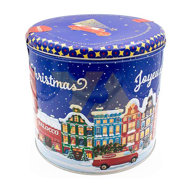 Пандоро, рождественский кекс из Вероны, BALOCCO, 0,75 кг (жест/кор с небольшим замятием крышки)  Balocco Италия