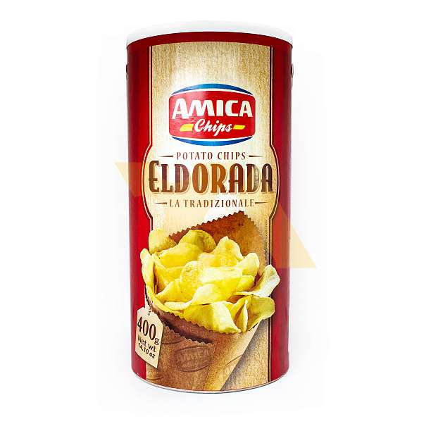 Чипсы картофельные традиционные ELDORADA, AMICA CHIPS, 0,400 кг (туба) 0.4 кг. Amica Chips Италия