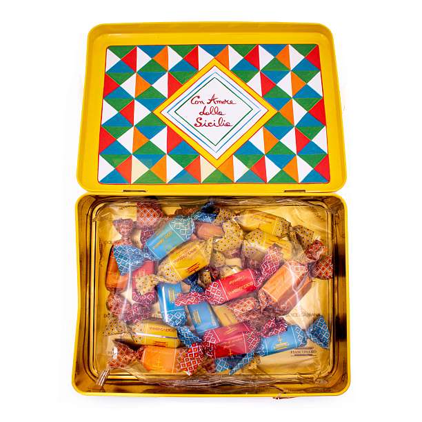 Нуга мягкая ассорти DOLCE&GABBANA, 0,250 кг (ж/б шкатулка)  Fiasconaro Италия