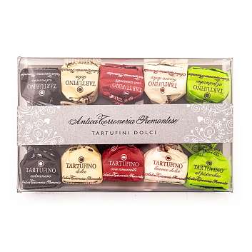 Конфеты Трюфели 0101 ассорти 5 видов, ANTICA TORRONERIA PIEMONTESE, 0,070 кг (пл/кор блистер)