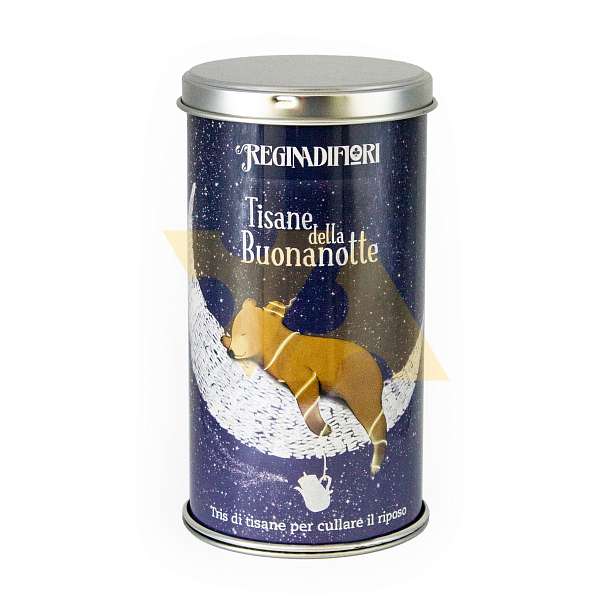 Ассорти трех видов чая "Спокойной ночи", 12 пакетиков по 3 гр, REGINADIFIORI, 0,036 гр (жест/кор)  REGINADIFIORI Италия