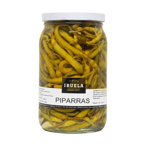 Перец зеленый чили маринованный PIPARRAS, IRUELA, 1,5 кг / 0,8 кг (ст/б)  IRUELA Испания