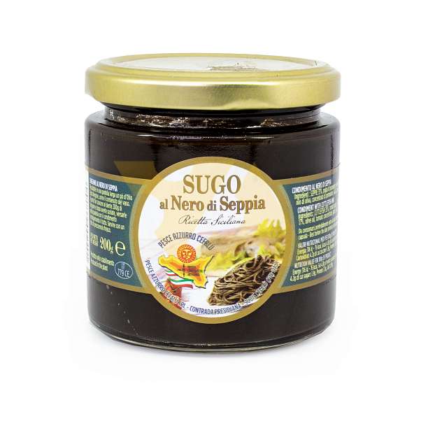 Соус из чернил каракатиц, PESCE AZZURO, 0,200 кг (ст/б) 0.200 кг. Pesce Azzuro Италия