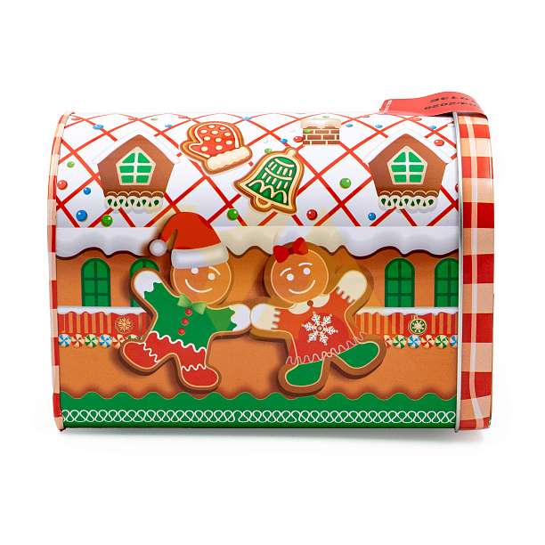 Панеттоне мини без цукатов в жестяной коробке в виде почтового ящика, рождественский кекс из Милана, BALOCCO, 0,08 кг (жест/кор) 0.08 кг. Balocco Италия